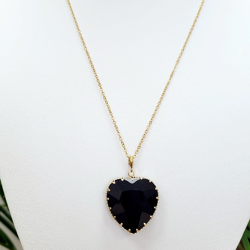 NASZYJNIK KRYSZTAŁOWE SERCE