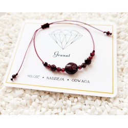 BRANSOLETKA Z GRANATU