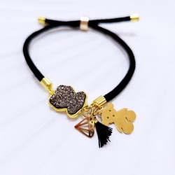 BRANSOLETKA DIAMENTOWY MIŚ