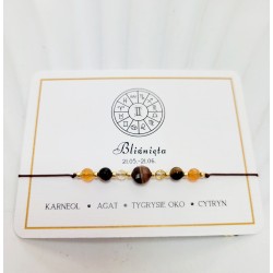 BRANSOLETKA ZODIAKALNA BLIŹNIĘTA 21.05-21.06