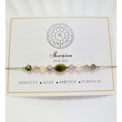 BRANSOLETKA ZODIAKALNA SKORPION 23.10-21.11