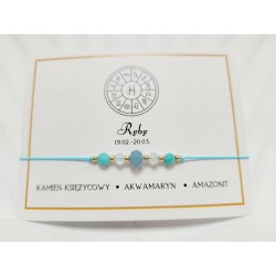 BRANSOLETKA ZODIAKALNA RYBY 19.02-20.03