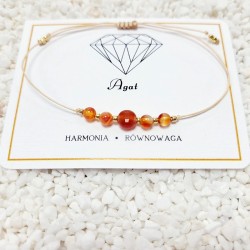 BRANSOLETKA Z AGATEM