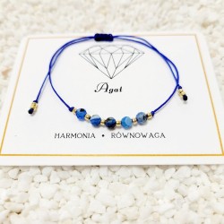 BRANSOLETKA Z AGATEM