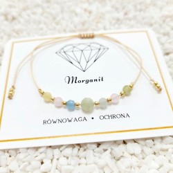 BRANSOLETKA Z MORGANITU