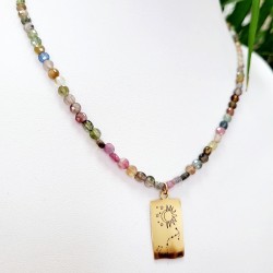 NASZYJNIK ZODIAKALNY Z TURMALINU